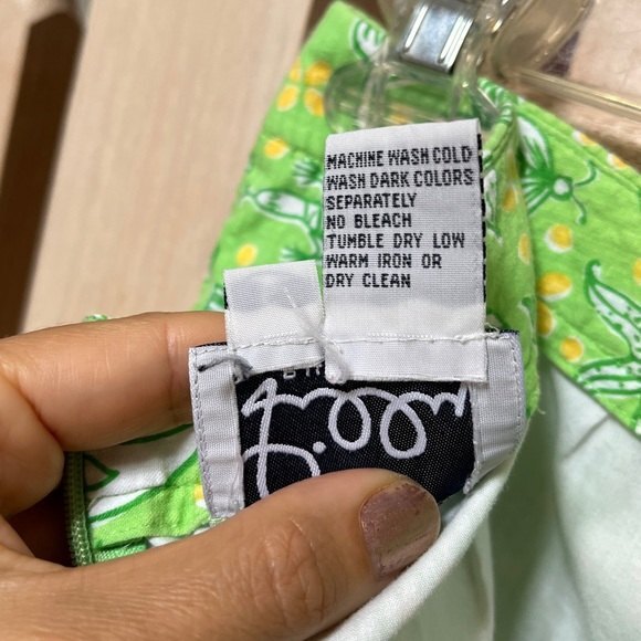 Lilly Pulitzer White Tag Vintage Sea Creature Print Cropped Pants 6 - Picture 7 of 10